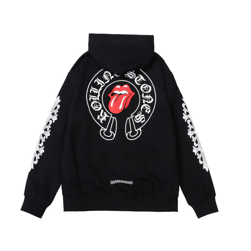 Chrome Hearts Tongue Lips Zip‑Up Hoodie 60135cfbf06346108835e5326bb9ef2e