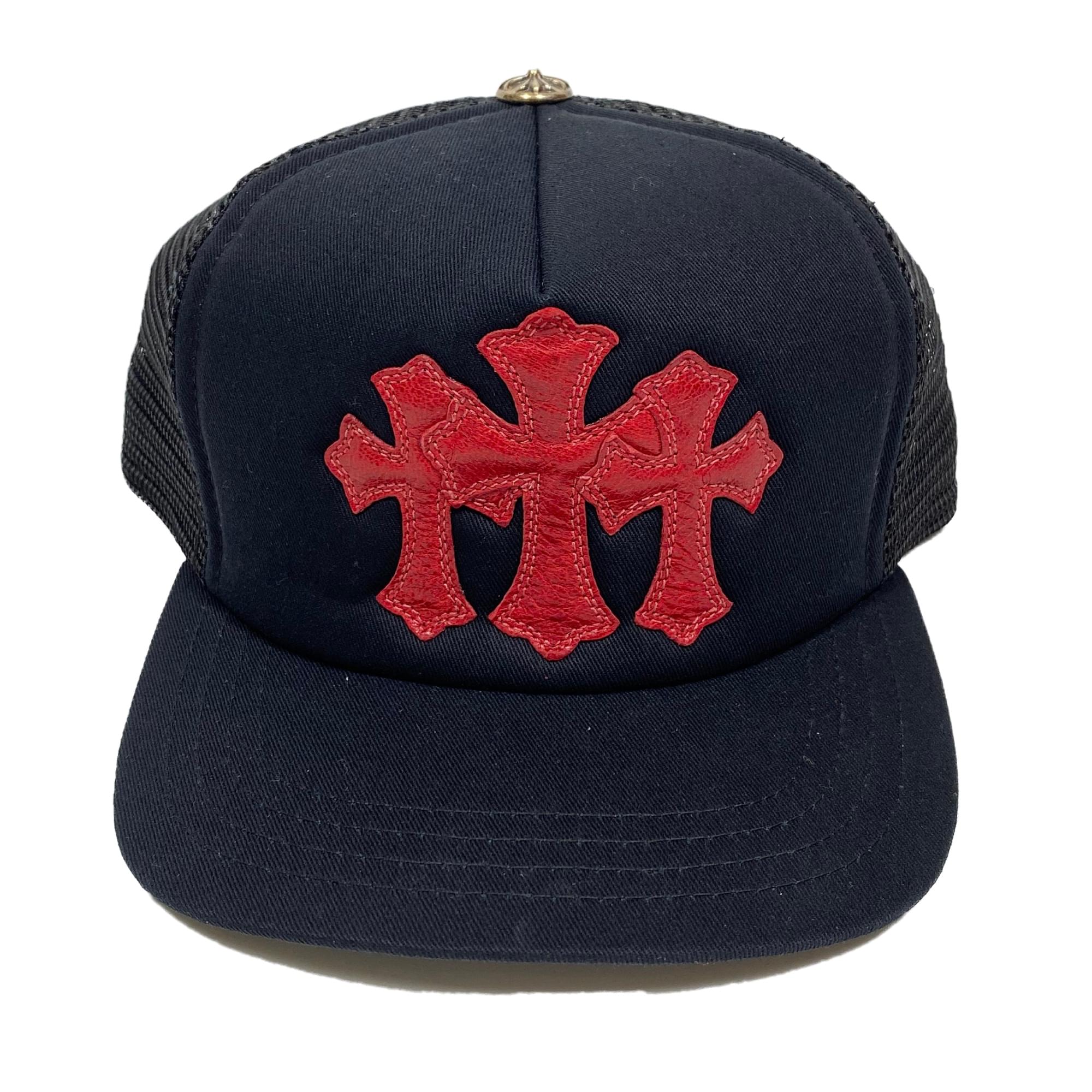 Chrome Hearts Cemetery Trucker RedBlack Hat