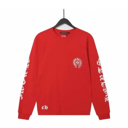 Sanskrit Long Sleeve Chrome Hearts Shirt – Red imgi 48 Chrome Hearts Sanskrit Red Long Sleeve Shirt 510x510 1